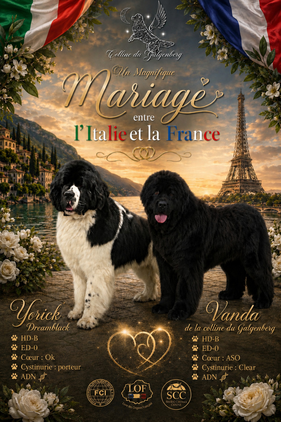 Mariage Italien, Français